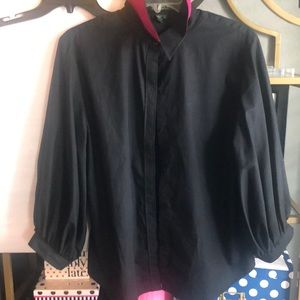 Ralph Lauren black button down shirt sz L